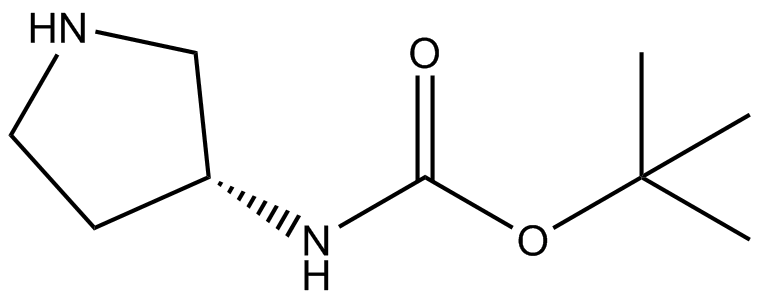 (R)-(+)-N-叔丁氧羰基-3-氨基吡咯烷,97%